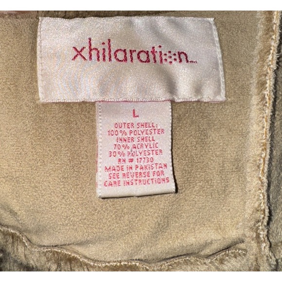 Y2K Vintage Penny Lane Coat Faux Fur Trim Leather Suede L Shaggy Xhilaration - Picture 3 of 6